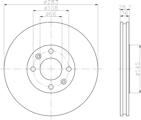 NF PARTS Тормозной диск NF1699125